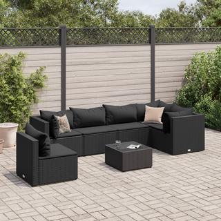 VidaXL set salotto da giardino Polirattan  