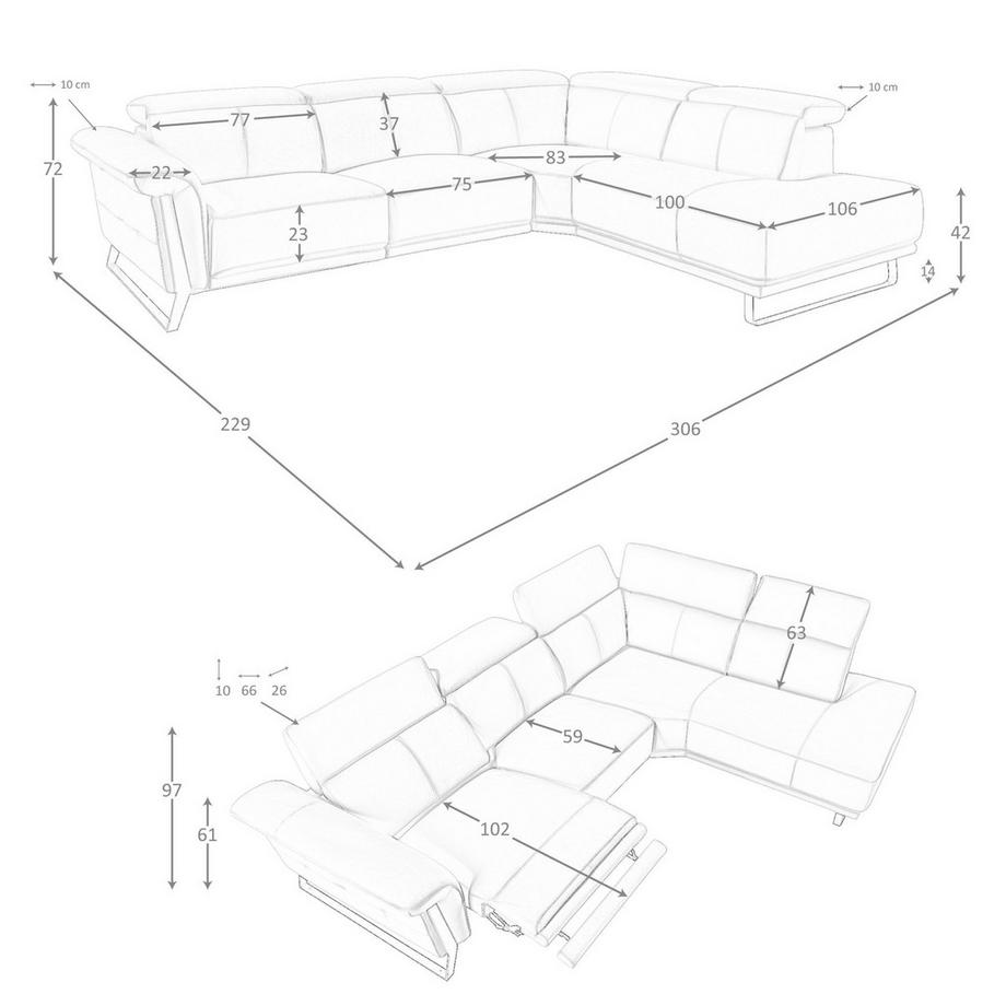 ANGEL CERDA Canapé d'angle relax  