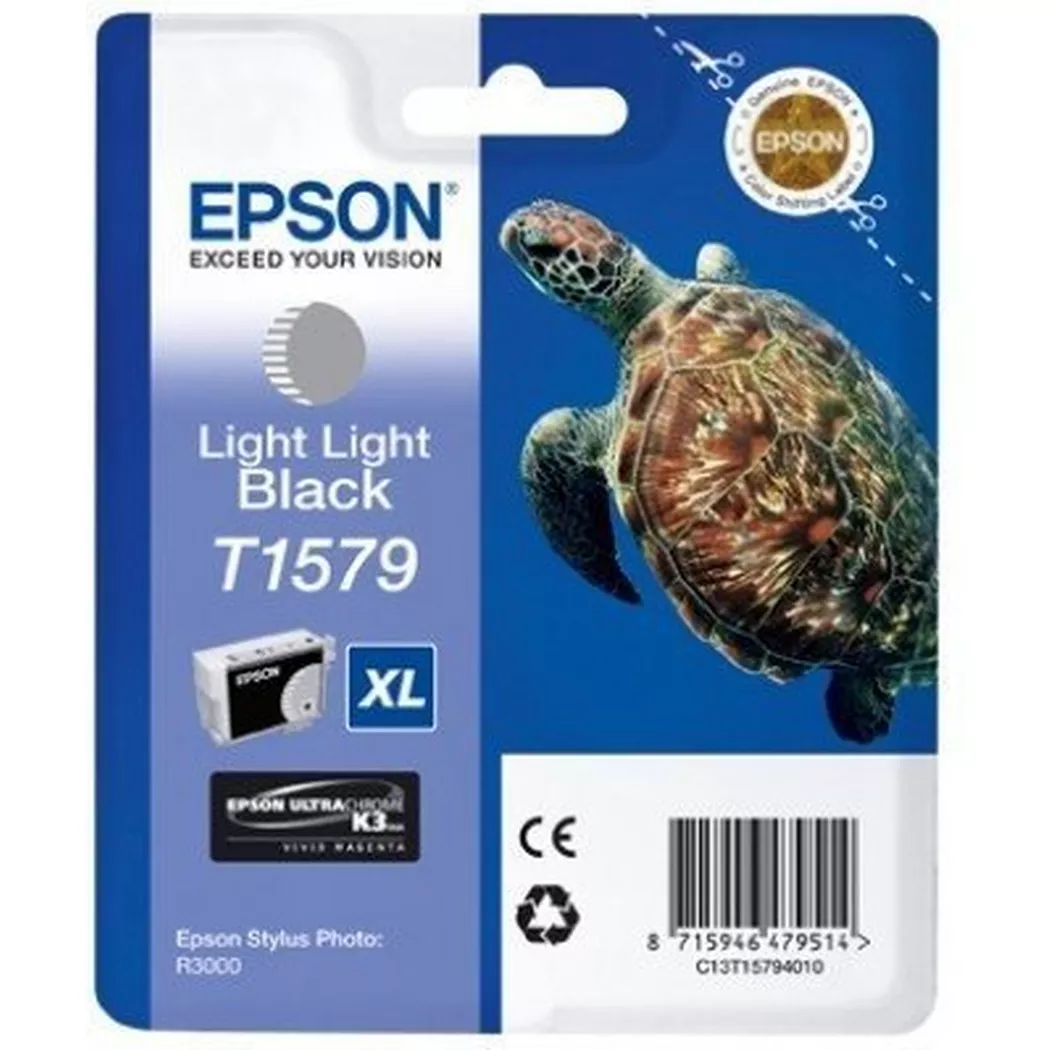 Epson – Tintenpatrone light lig. schw. T157940 Stylus Photo R3000 26ml, One Size