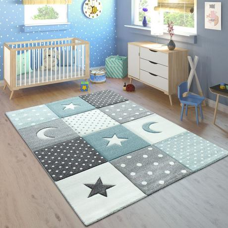 Paco Home Carpet per bambini Karo Stars  