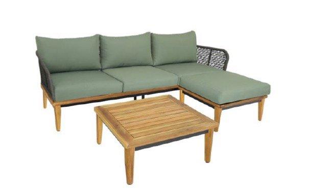 Image of Gartenlounge klein locarno - akazie natur Gartenlounge klein locarno - akazie natur