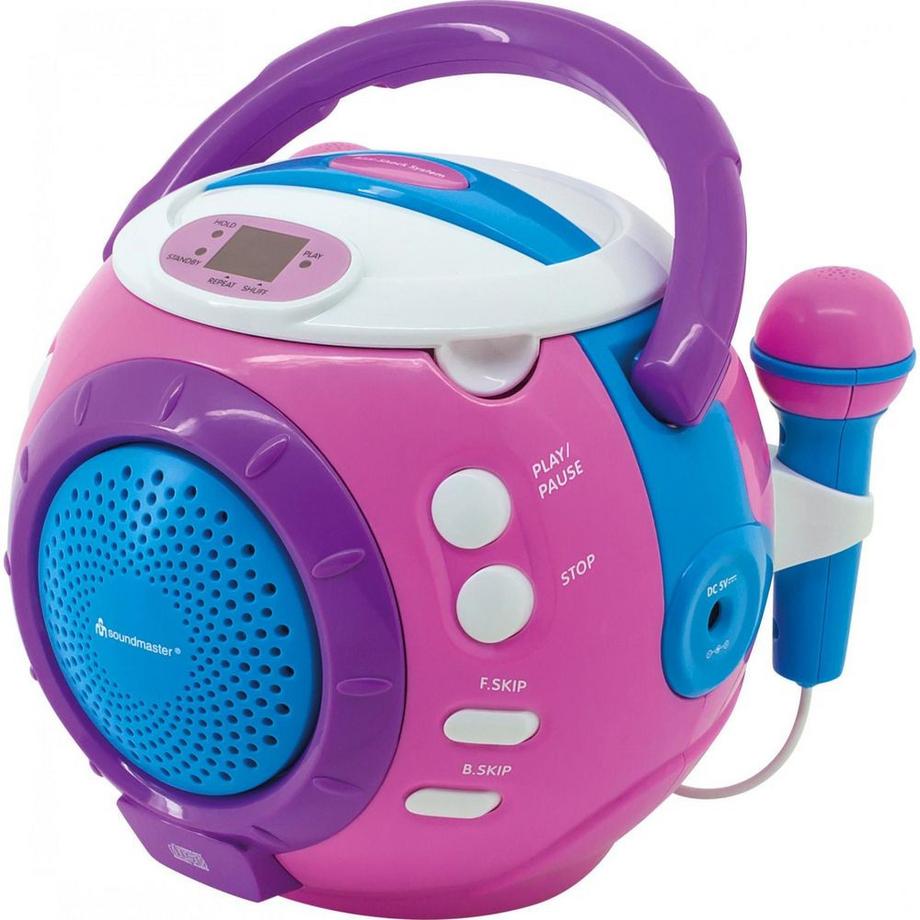 soundmaster  mp3 player kcd1600 pink 