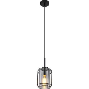 Lampe à suspension Kammi métal noir mat 1xE27