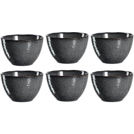 LEONARDO Schale Matera 980ml Anthrazit 6 Stück, HxD: 10x15cm, Vol: 980ml, Keramik  