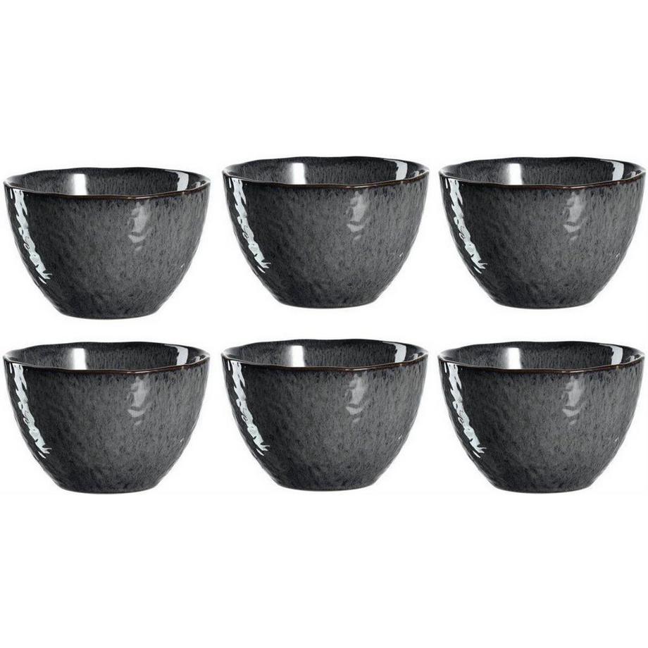 LEONARDO Dessert-Schale Matera 6 Stück, Anthrazit  