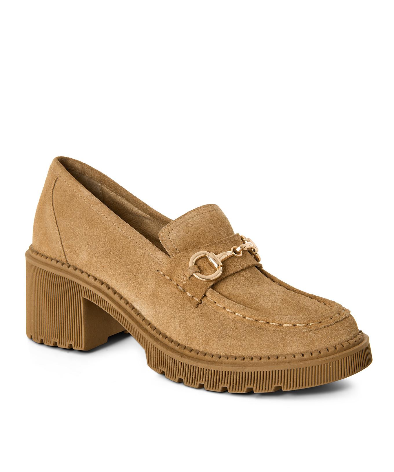 Joe Browns  Gros Mocassin Cuir Daim 