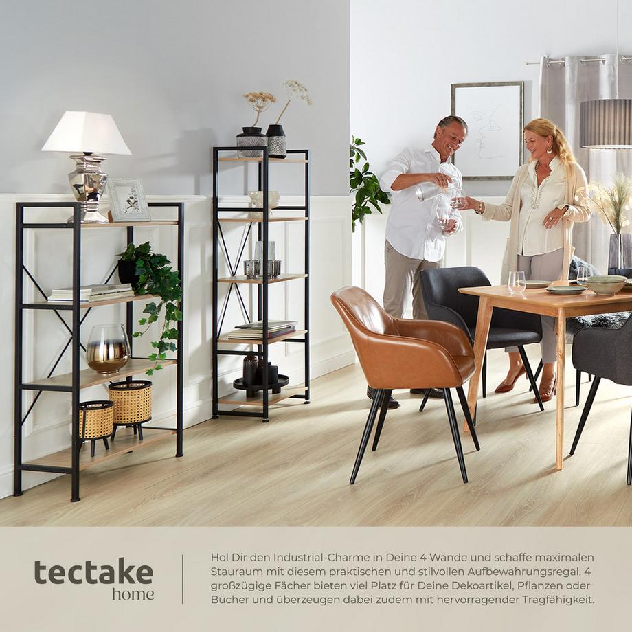 Tectake Étagère LEEDS style industriel  