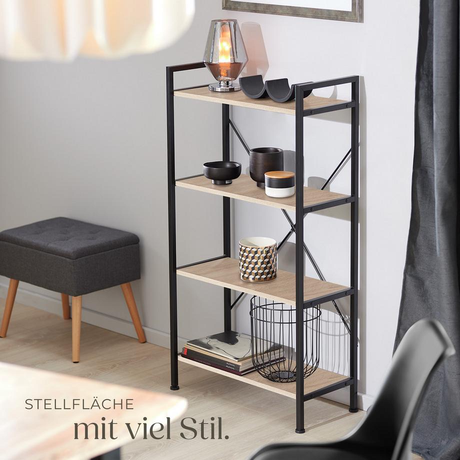 Tectake Étagère LEEDS style industriel  