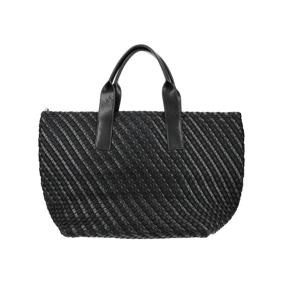 Blauer Geflochtene Shopper Tasche  
