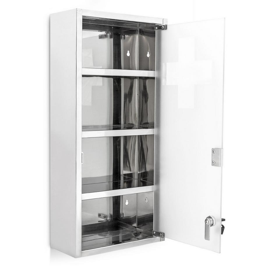 B2X Mobiletto porta medicinali in acciaio inox  