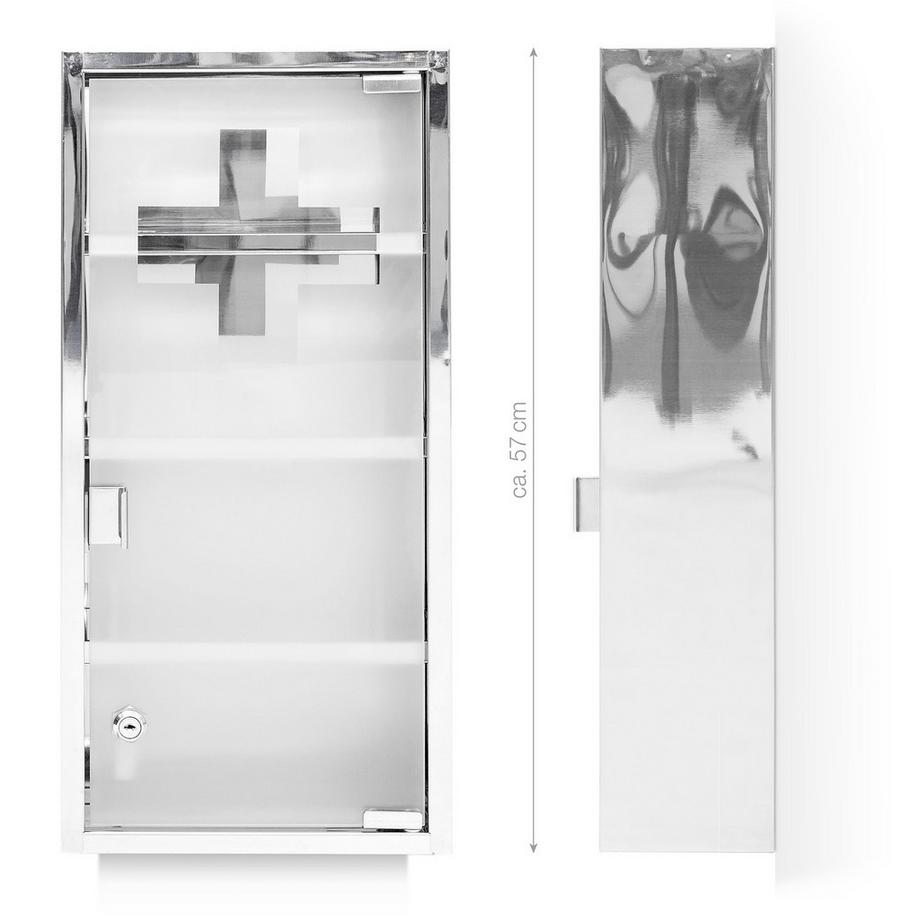 B2X Mobiletto porta medicinali in acciaio inox  