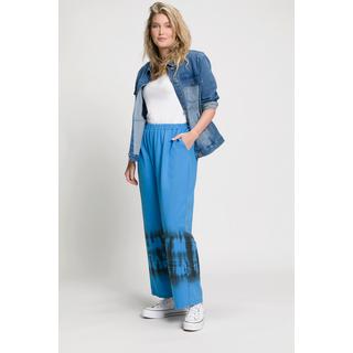 Ulla Popken  Pantaloni modello Rose con orlo in stile batik, taglio della gamba aderente e cintura elastica 