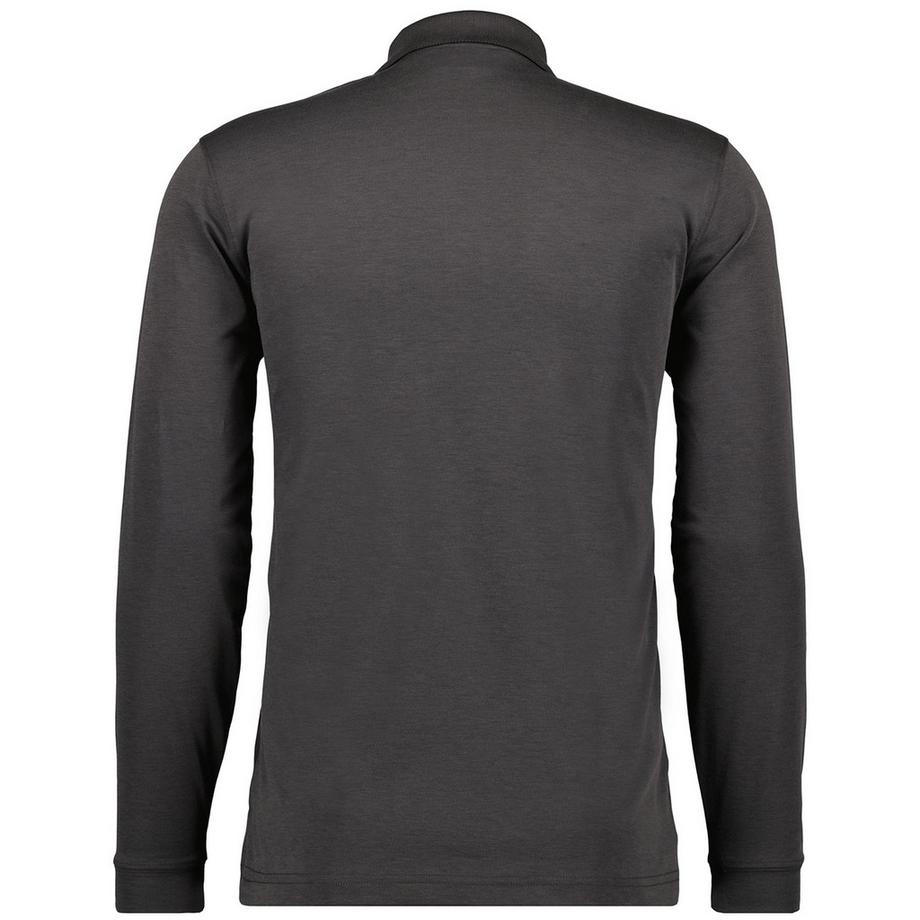 Ragman Poloshirt  Bequem sitzend-Soft Knit Polo Knopf Langarm  