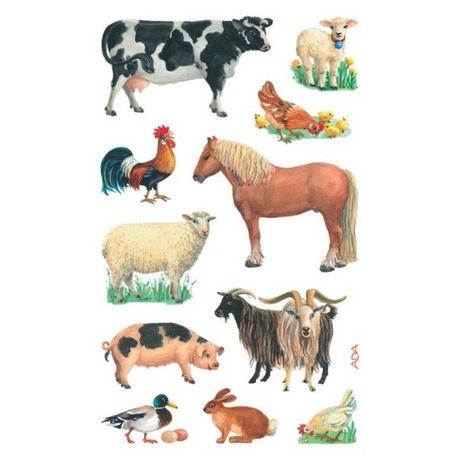 Z-DESIGN Z-DESIGN Sticker Kids 53720 Bauernhoftiere 2 Stück  