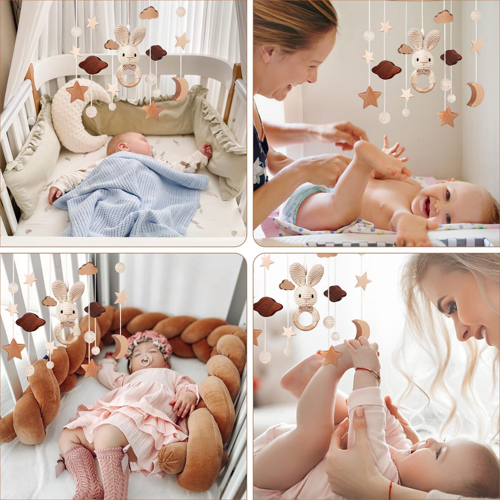 Activity-board  Mobile bébé lit d'enfant cloche carillon vent bébé avec nuages étoiles 