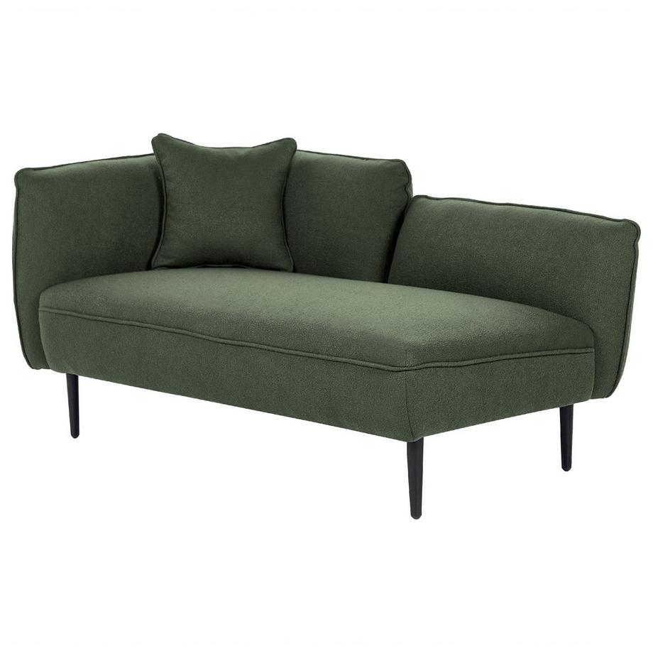 Beliani Linksseitige Chaiselongue aus Bouclé  CHEVANNES  