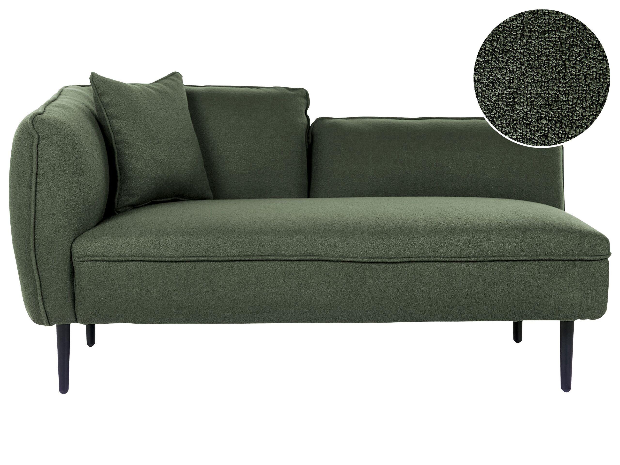 Beliani Chaise longue en Bouclé Moderne CHEVANNES  