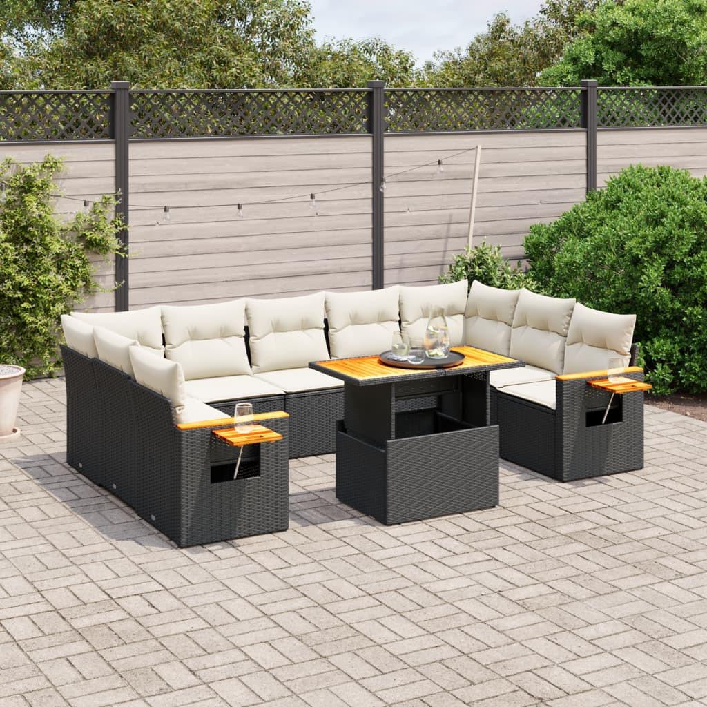 VidaXL set divano da giardino Polirattan  