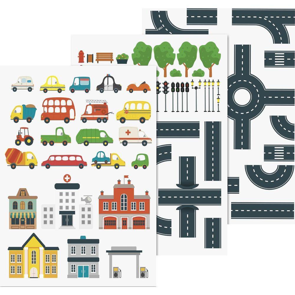 Image of Bastelset Fensterbilder Fahrzeuge Multicolor