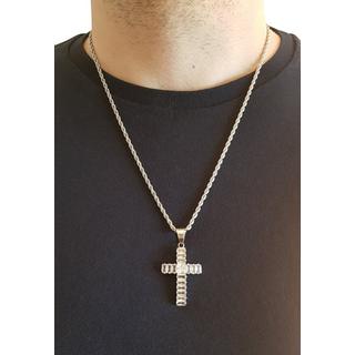 HEBE JEWELS  Kreuz Kette mit Zirkonia 