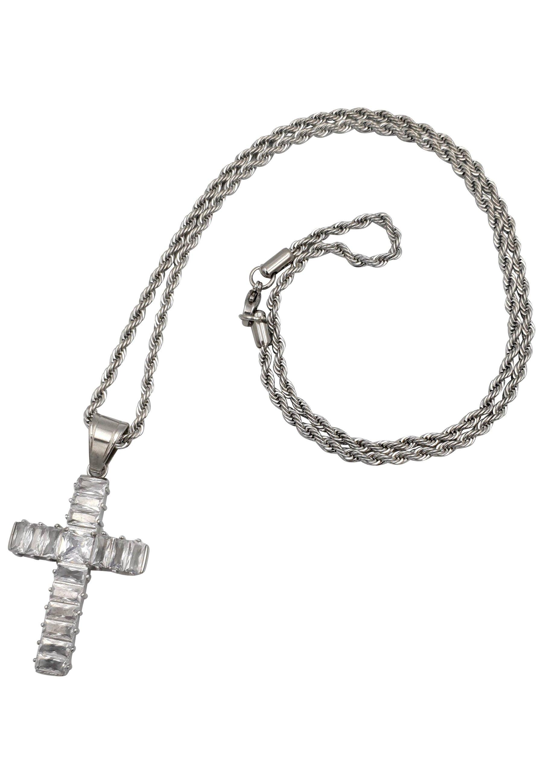 HEBE JEWELS  Kreuz Kette mit Zirkonia 