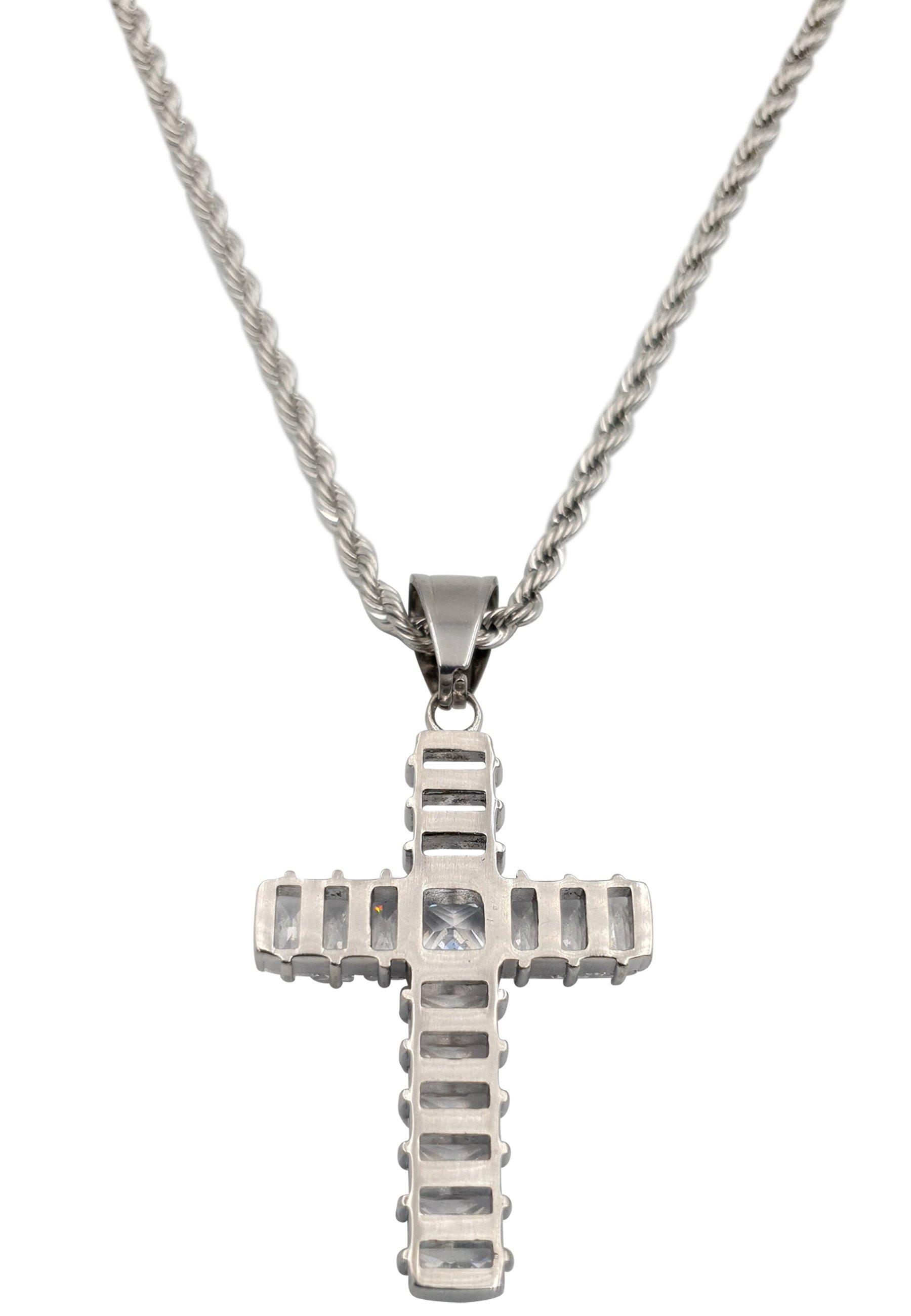 HEBE JEWELS  Kreuz Kette mit Zirkonia 