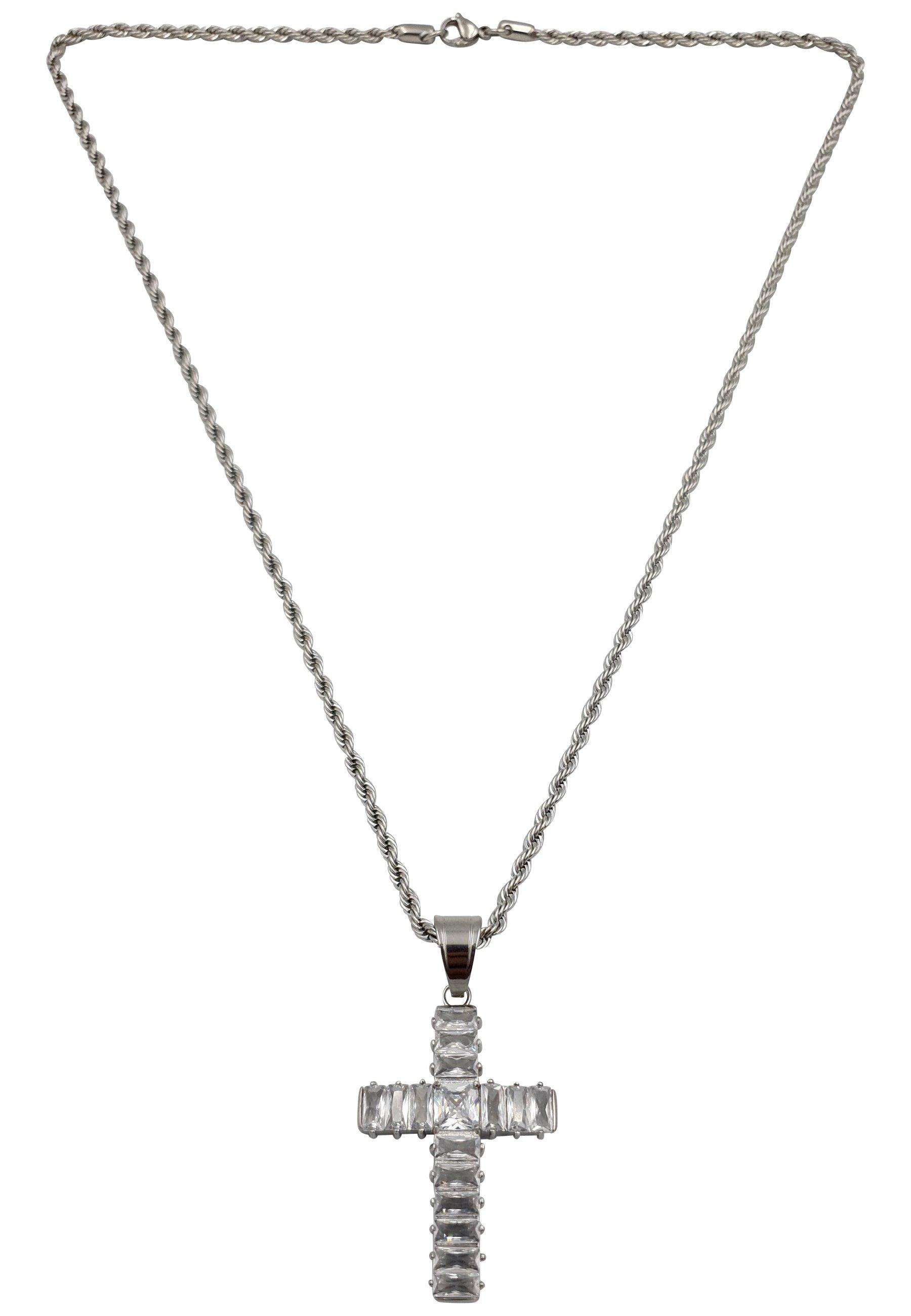 HEBE JEWELS  Kreuz Kette mit Zirkonia 