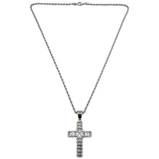 HEBE JEWELS  Kreuz Kette mit Zirkonia 