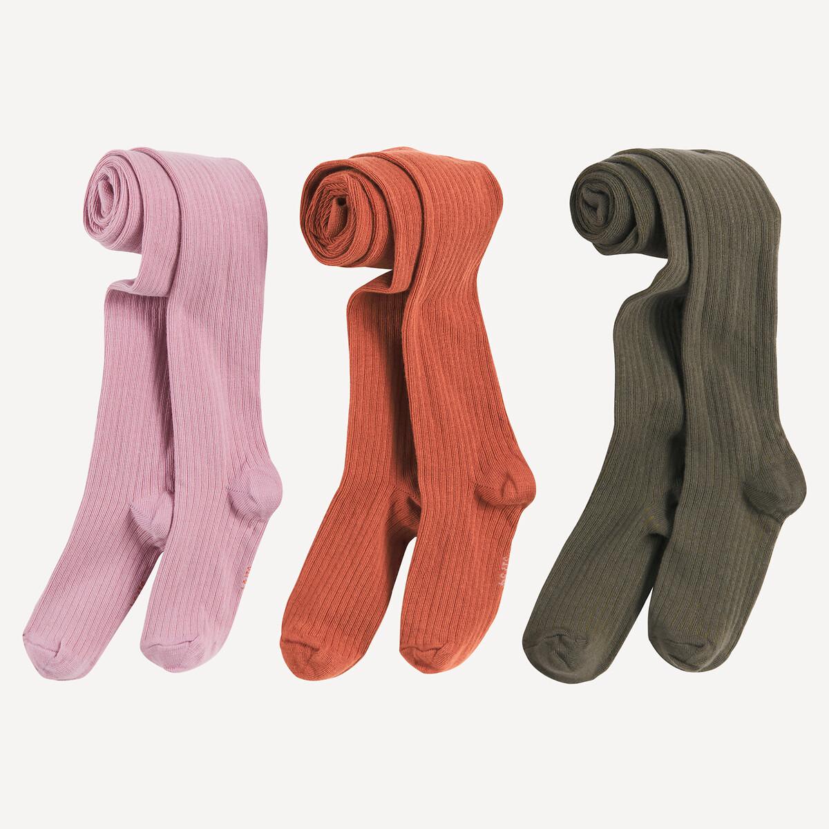 La Redoute Collections  3 Paar Strumpfhosen aus Rippstrick 