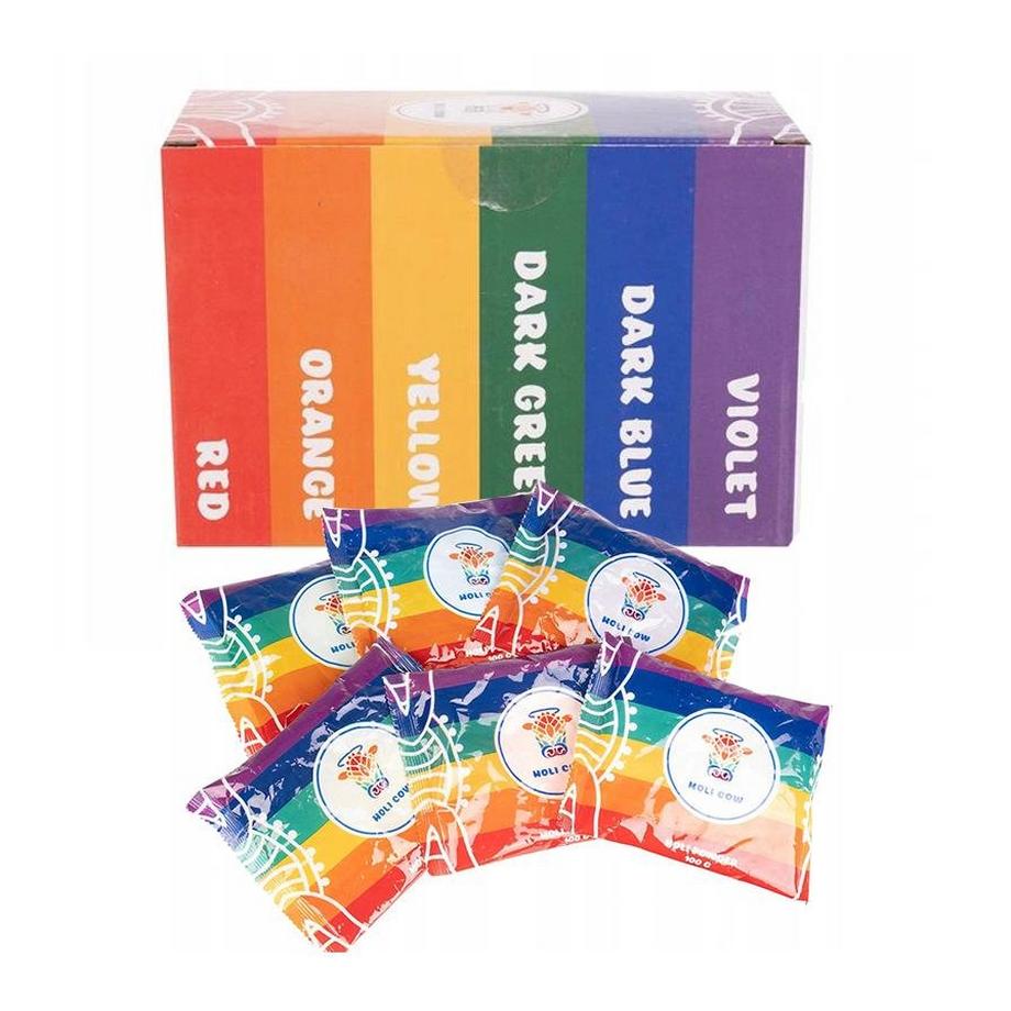 Holy Cow  Holi-Pulver – Set mit 6 Farben 