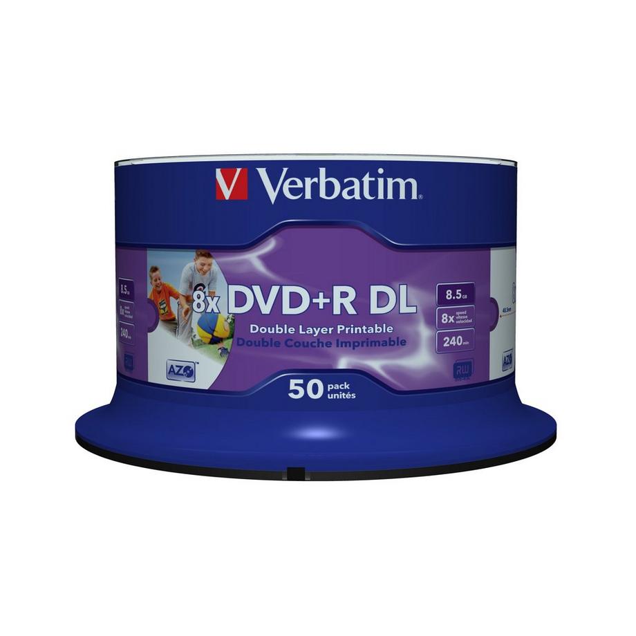 Verbatim  Verbatim 43703 DVD-Rohling 8,5 GB DVD-R 50 Stück(e) 