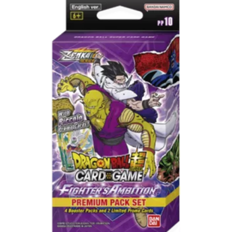 Bandai  Super Premium Pack Set Zenkai Series 02 Fighter's Ambition PP10 - Dragon Ball Super Card Game - EN 