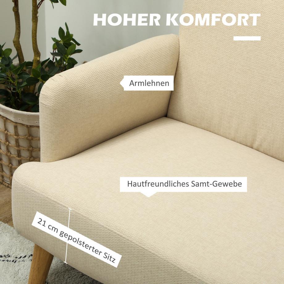 HOMCOM 2 Sitzer Sofa  