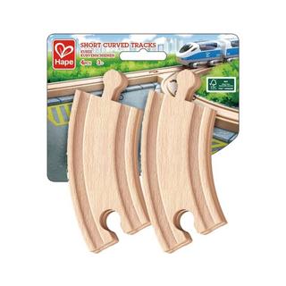 Hape  Eisenbahn Kurze Kurvenschienen (4Teile) 