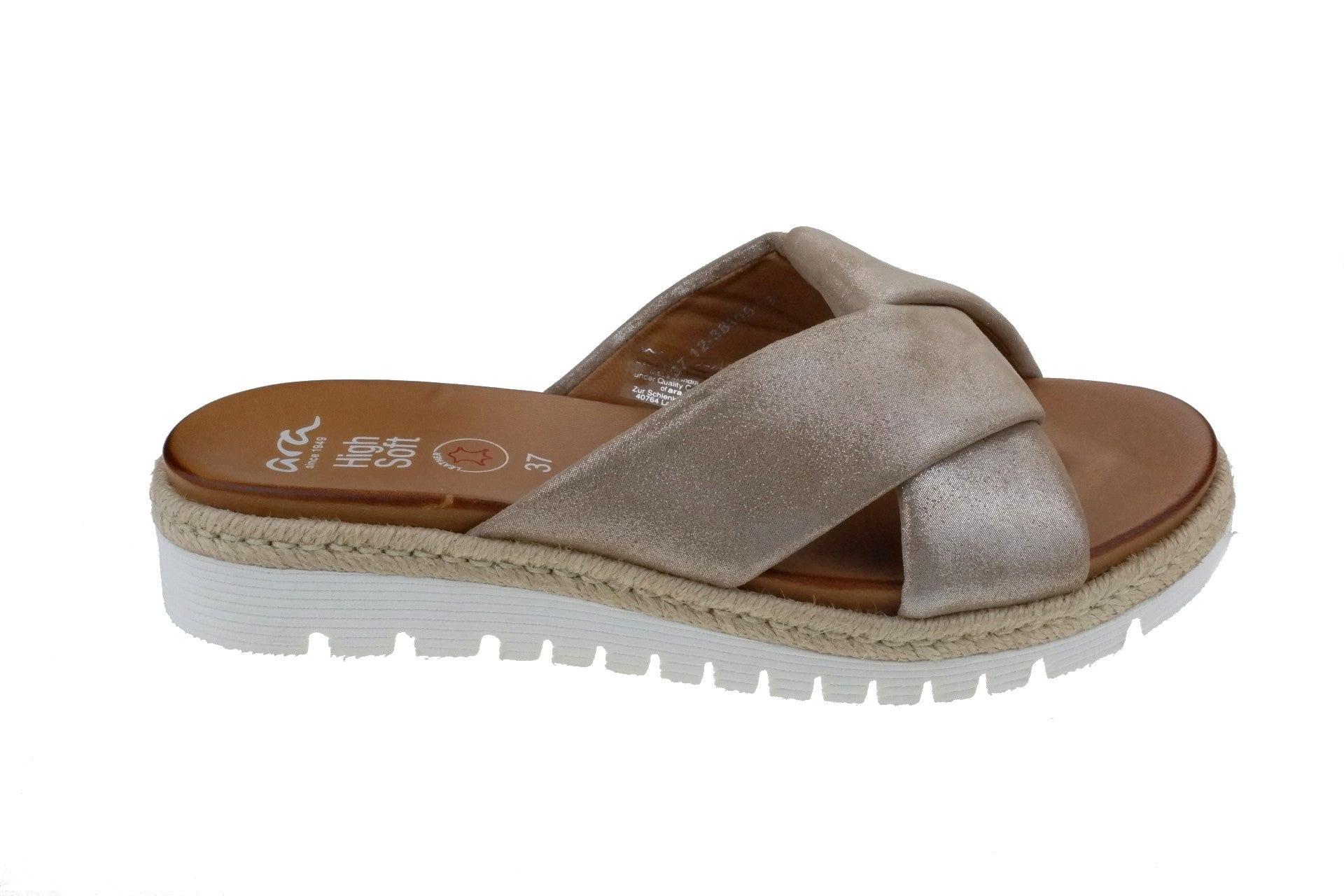 Image of Jamaika - Leder Sandale Damen Beige 38