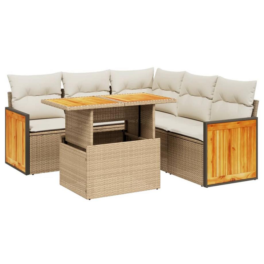 set divano da giardino Polirattan