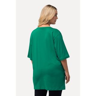 Ulla Popken  T-shirt dalle linee morbide con scollo a V e mezze maniche 