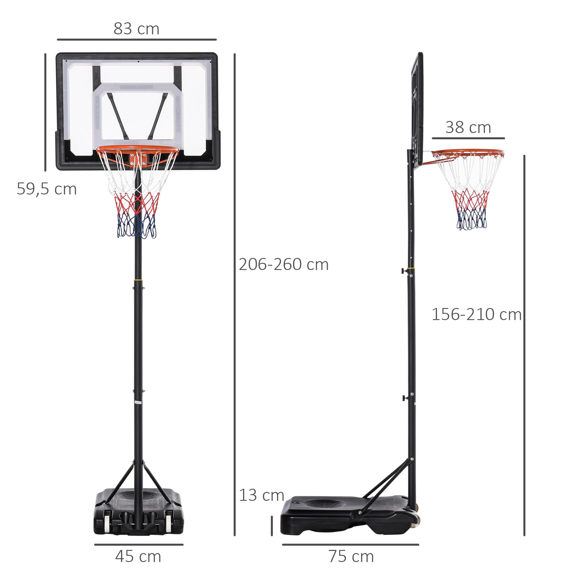 HOMCOM  Support de basket 