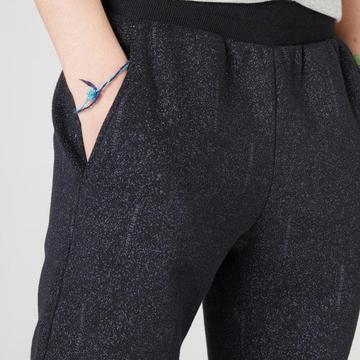 Pantalon de jogging enfant molleton - 500 noir avec imprimé