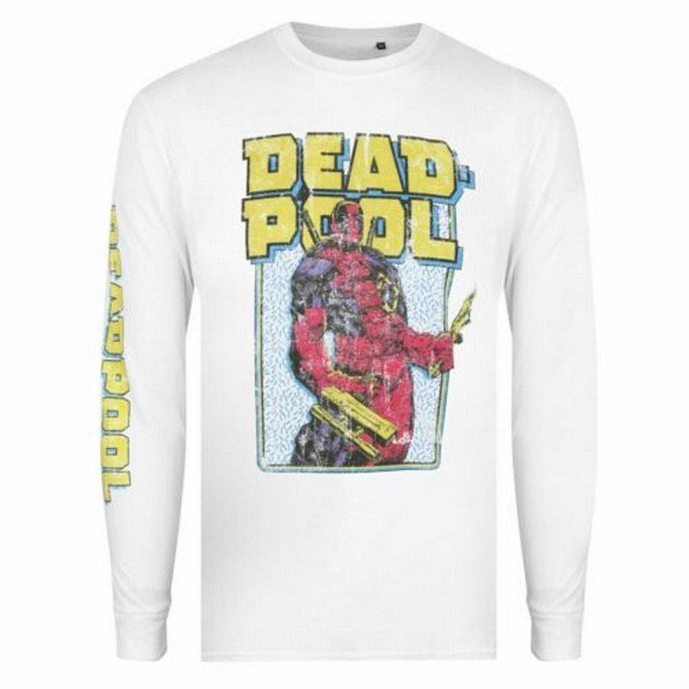 Image of 90's Arm Tshirt Langärmlig Herren Weiss L