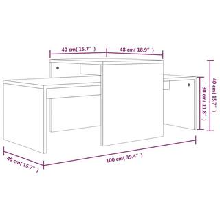 VidaXL Couchtisch holzwerkstoff  