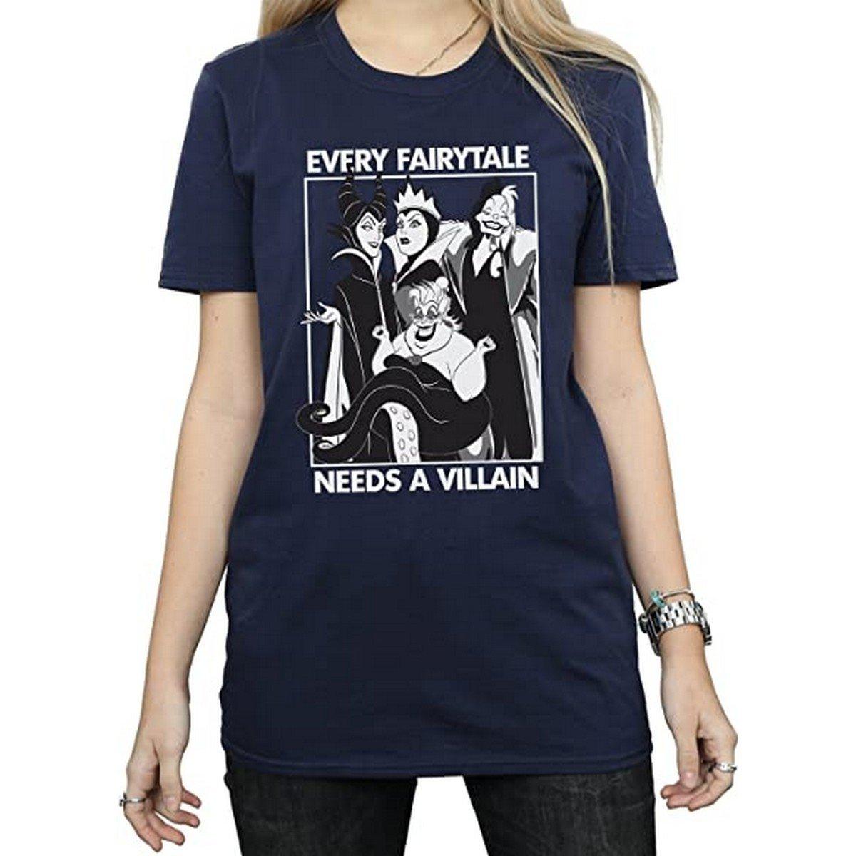 Image of Every Fairy Tale Needs A Villain Tshirt Damen Marine XXL