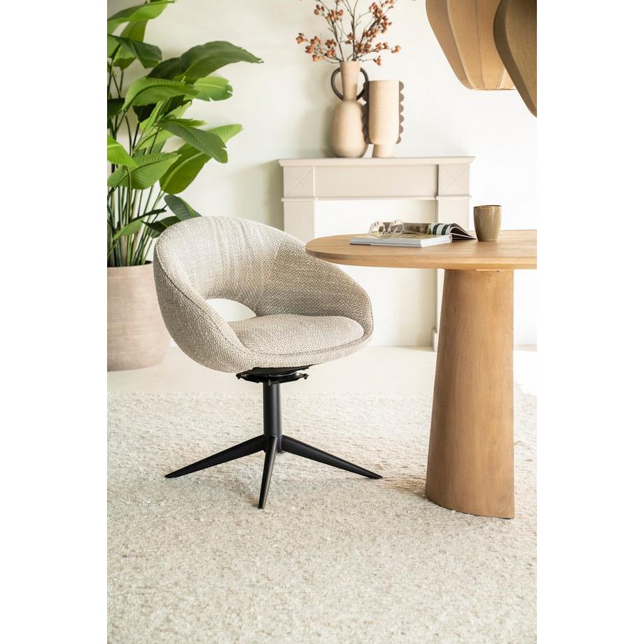 mutoni Chaise de salle à manger Nol Tova beige  