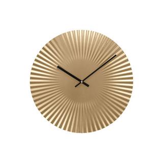 Vente-unique Horloge murale design - D. 50 cm - Métal - Doré - FELINAR  