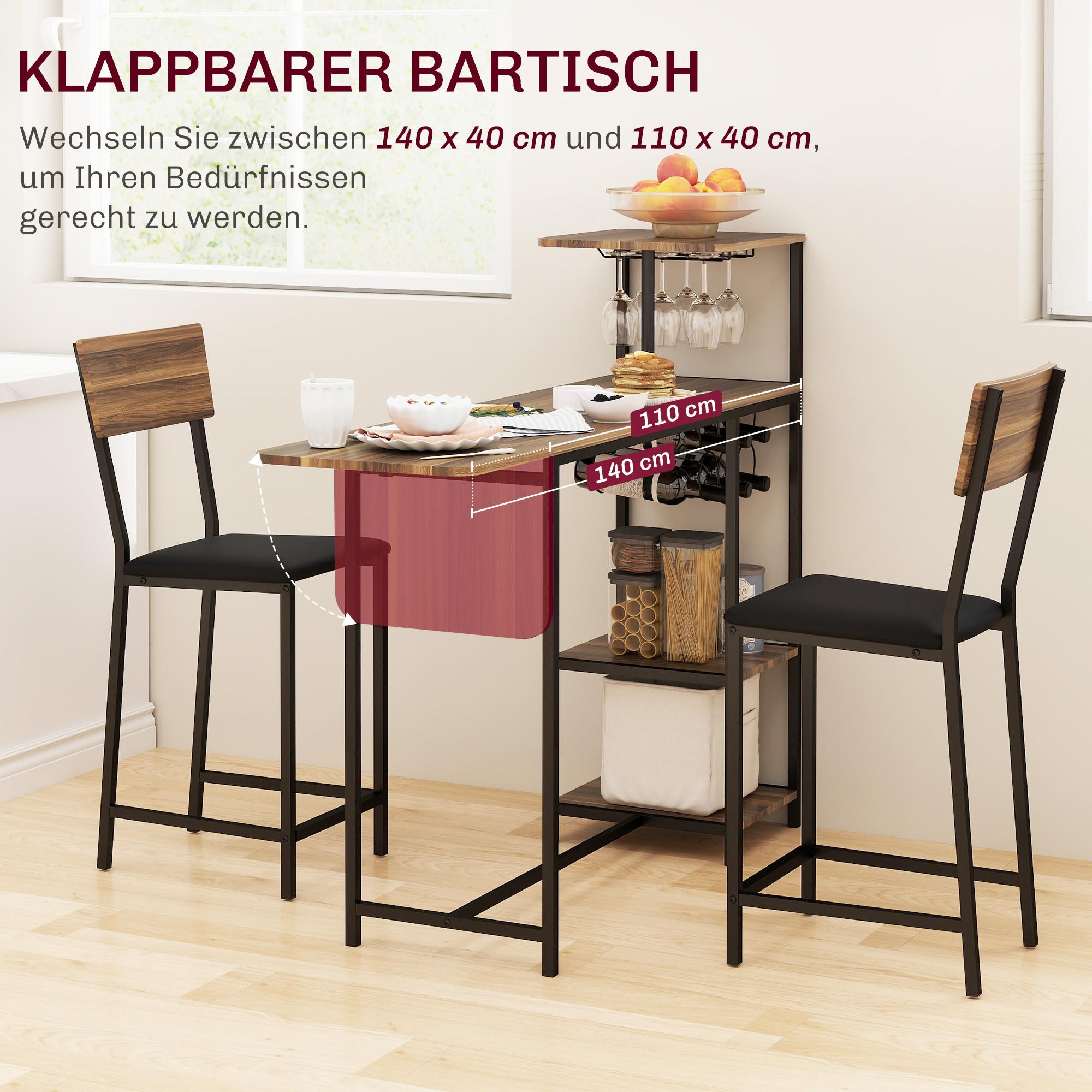 HOMCOM Bartisch Set  