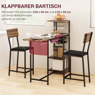 HOMCOM Bartisch Set  
