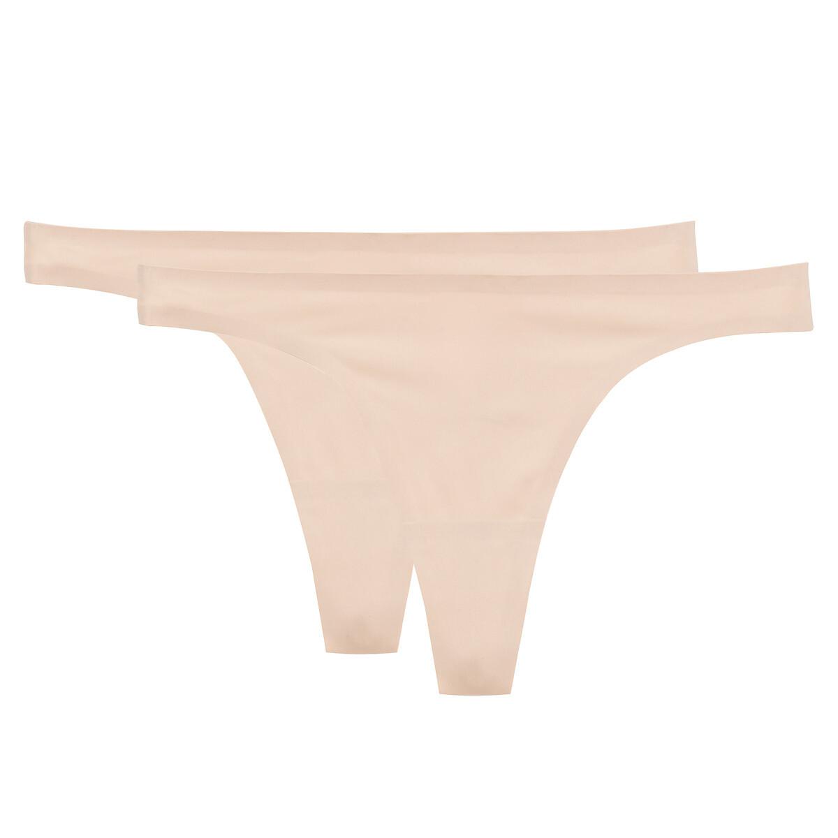 Image of 2er-pack Nahtlose Strings Aus Mikrofaser Unisex Beige 42