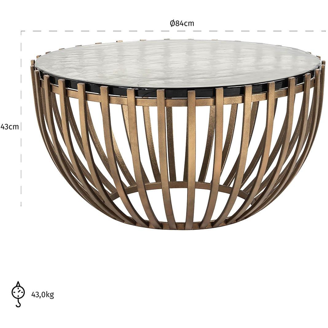 mutoni Table basse Volante ronde 83  