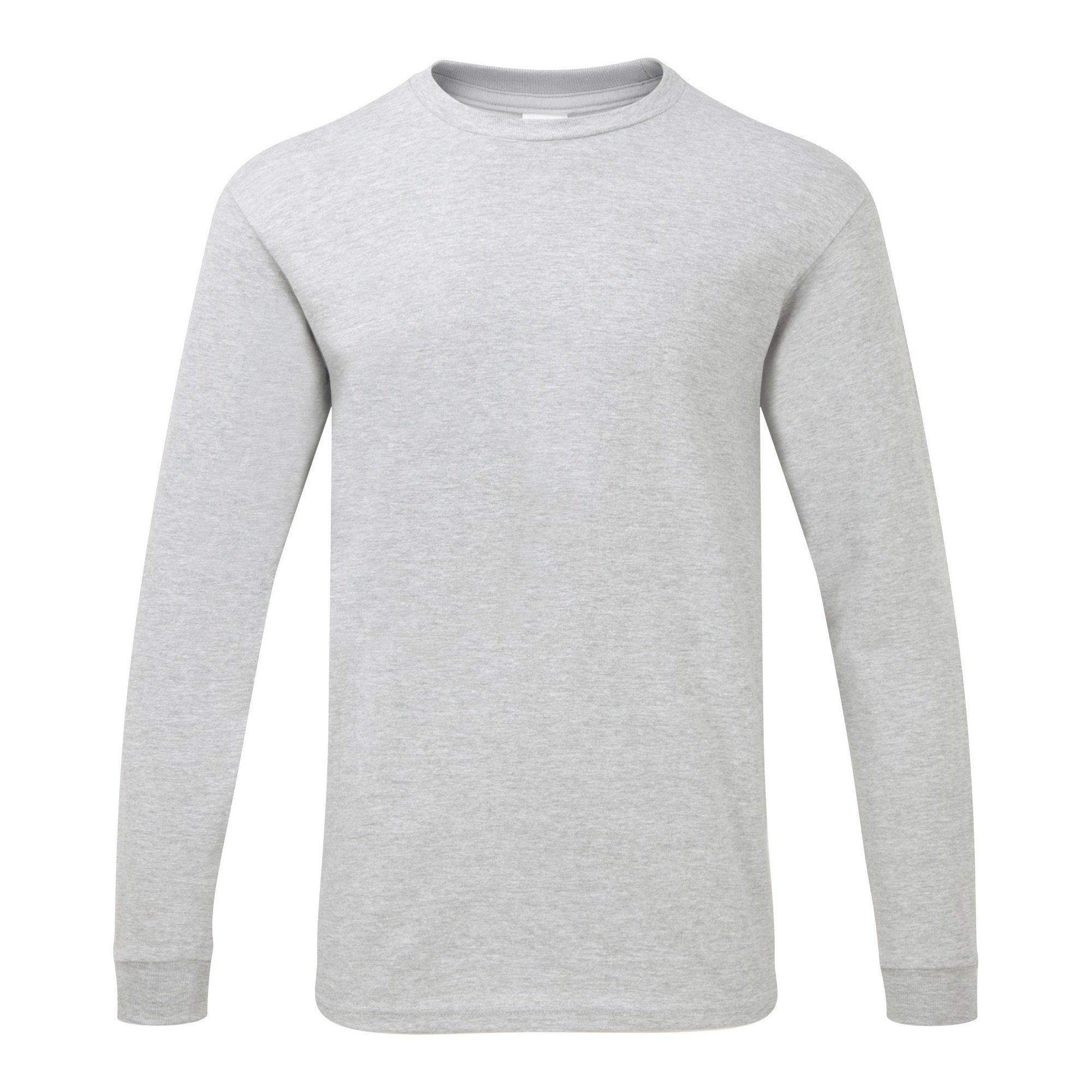 Image of Tshirt Hammer, Schwere Qualität, Langärmlig Herren Grau S
