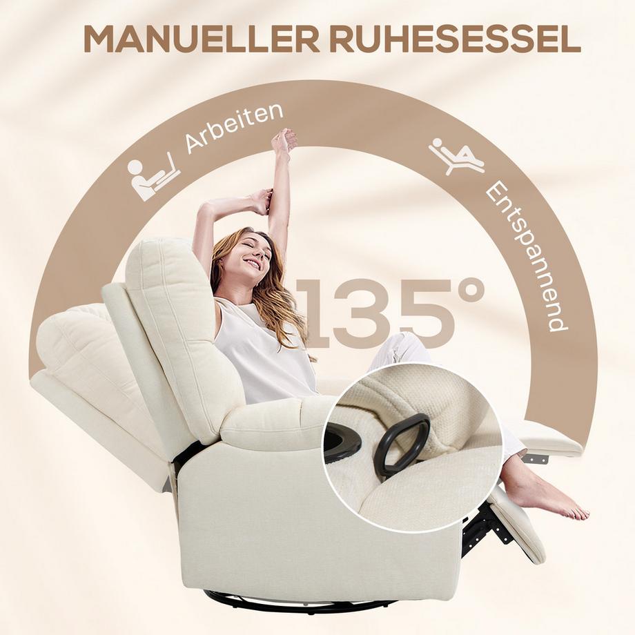 HOMCOM Fauteuil de relaxation  